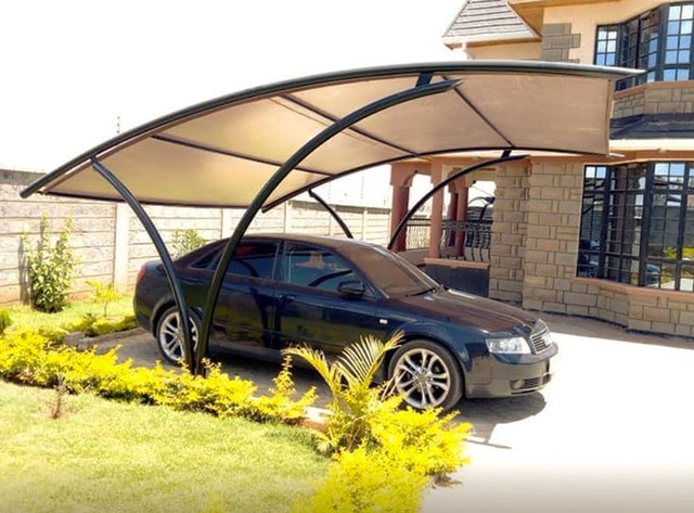 Double-Bay Cantilever Parking Shade