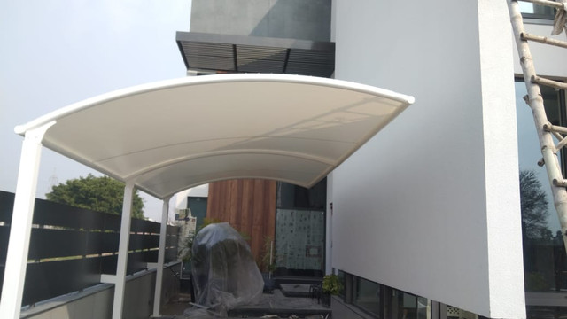 Two-Car Driveway Cantilever Structure