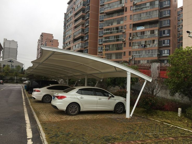 Curved Cantilever Parking Port